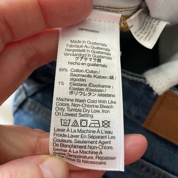 Madewell Curvy Perfect Vintage Straight Jean in Mayfield Wash Size 14W - Picture 13 of 13